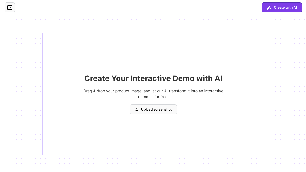 Create demo with AI interface in the Demoly webapp