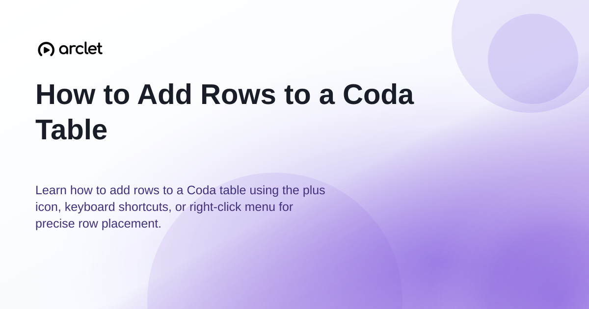 Illustration for How to Add Rows to a Coda Table