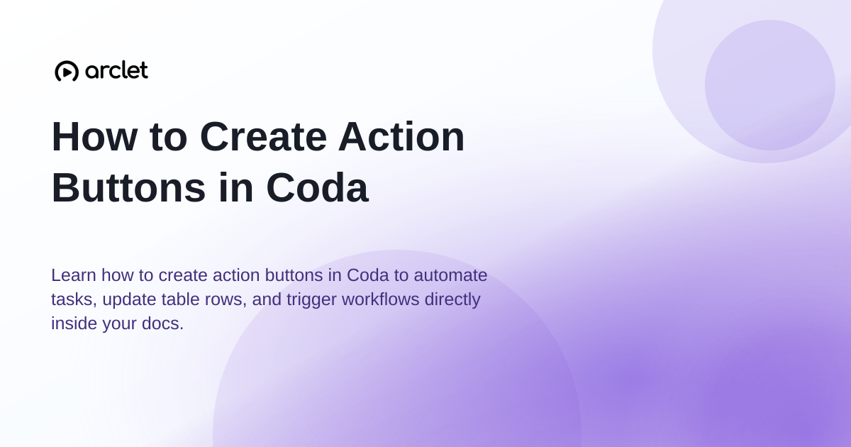 Illustration for How to Create Action Buttons in Coda