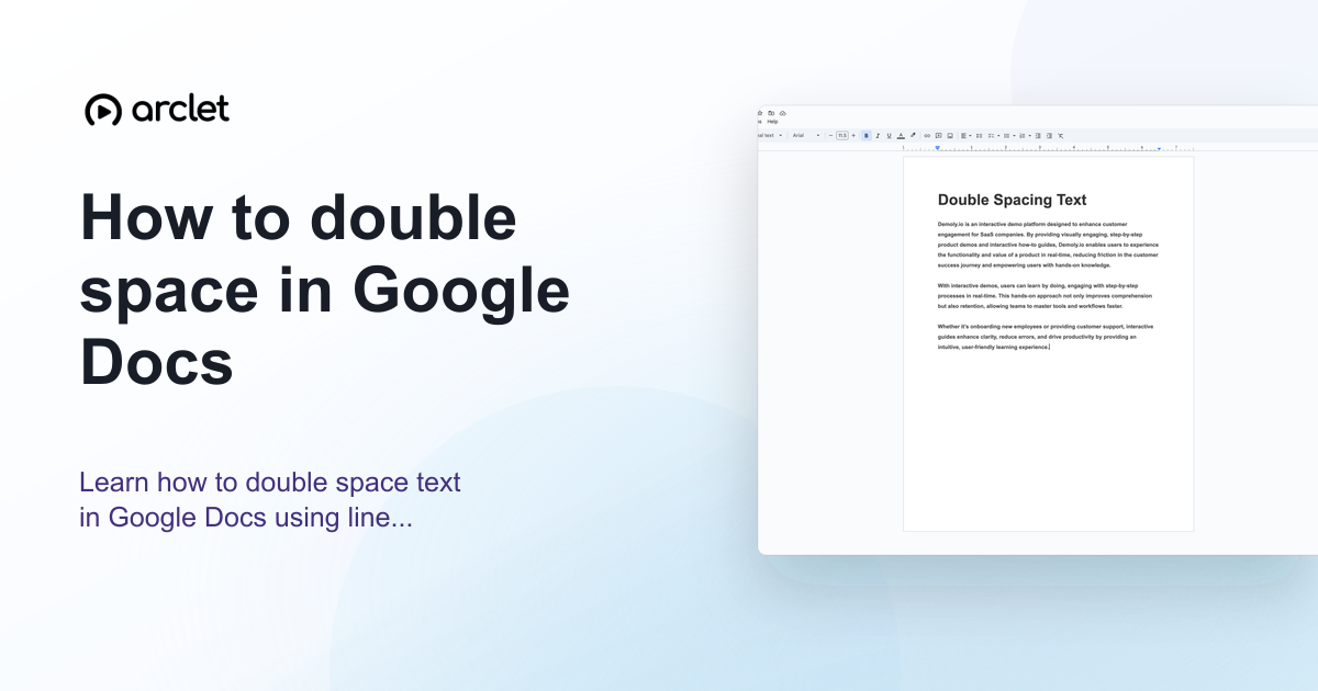 Illustration for How to double space in Google Docs