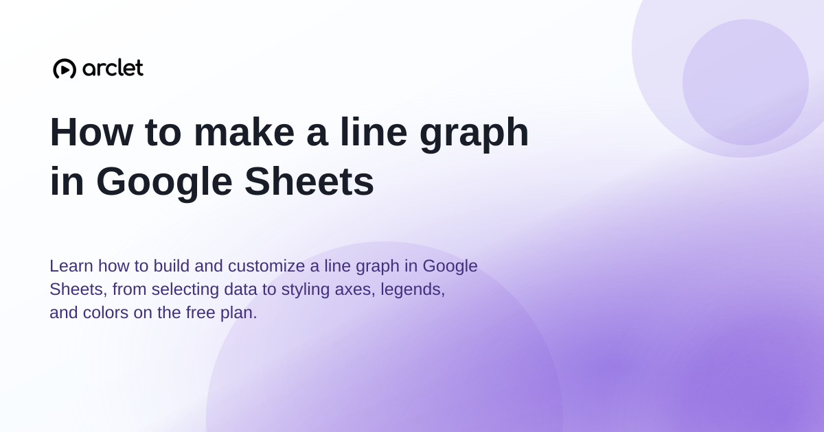 Illustration for How to make a line graph in Google Sheets