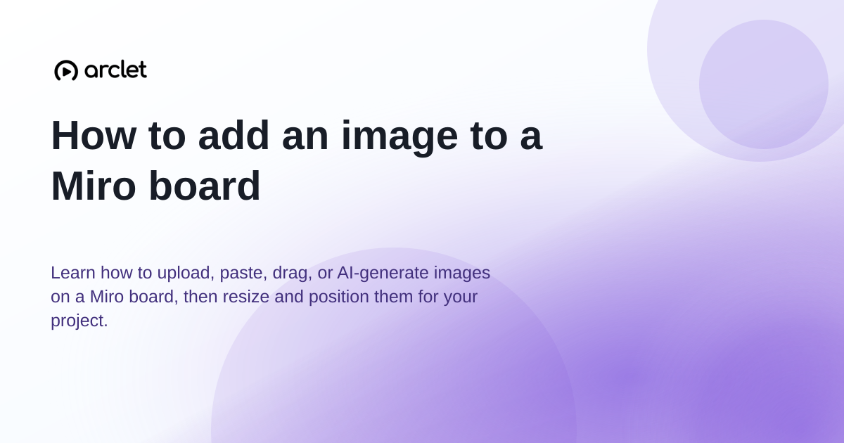 Illustration for How to add an image to a Miro board