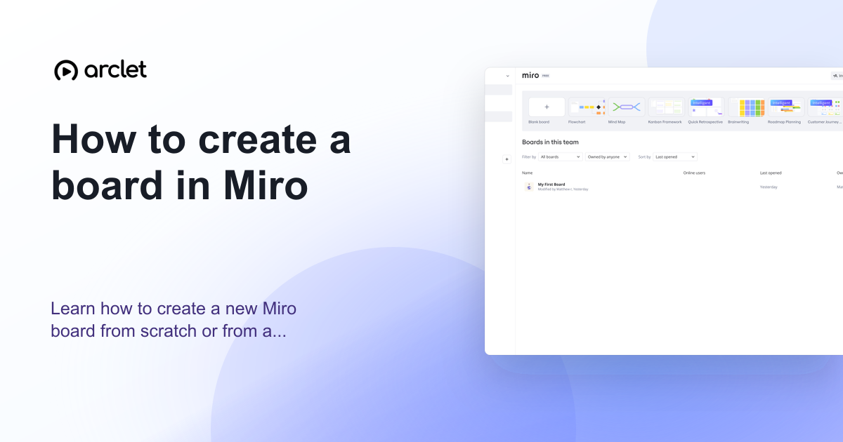 Illustration for How to create a board in Miro