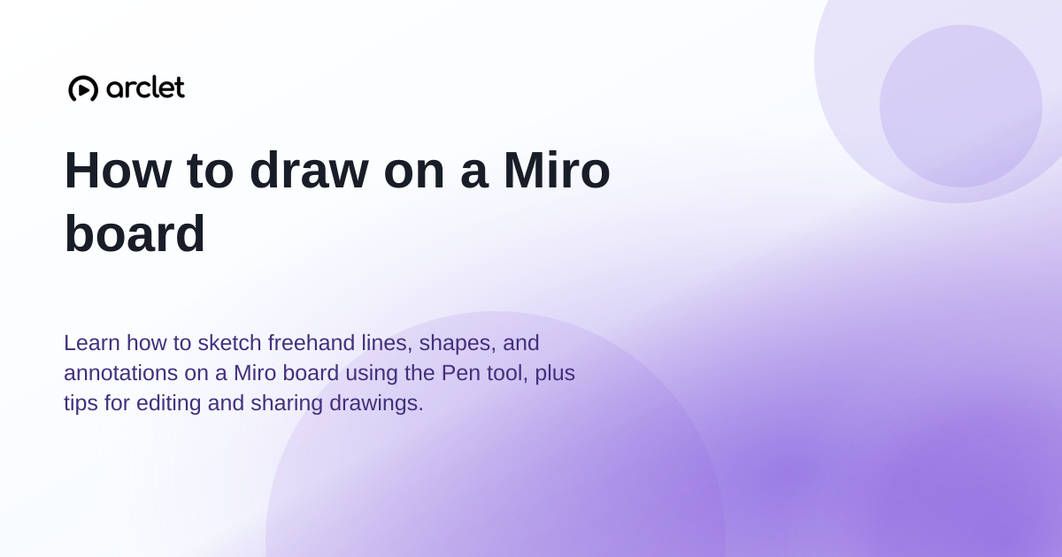 Illustration for How to draw on a Miro board