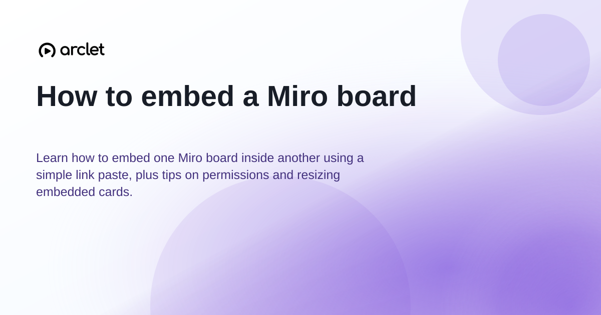 Illustration for How to embed a Miro board