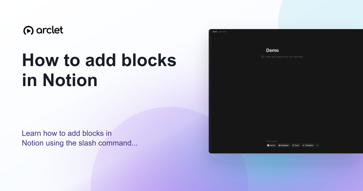 Illustration for How to add blocks in Notion