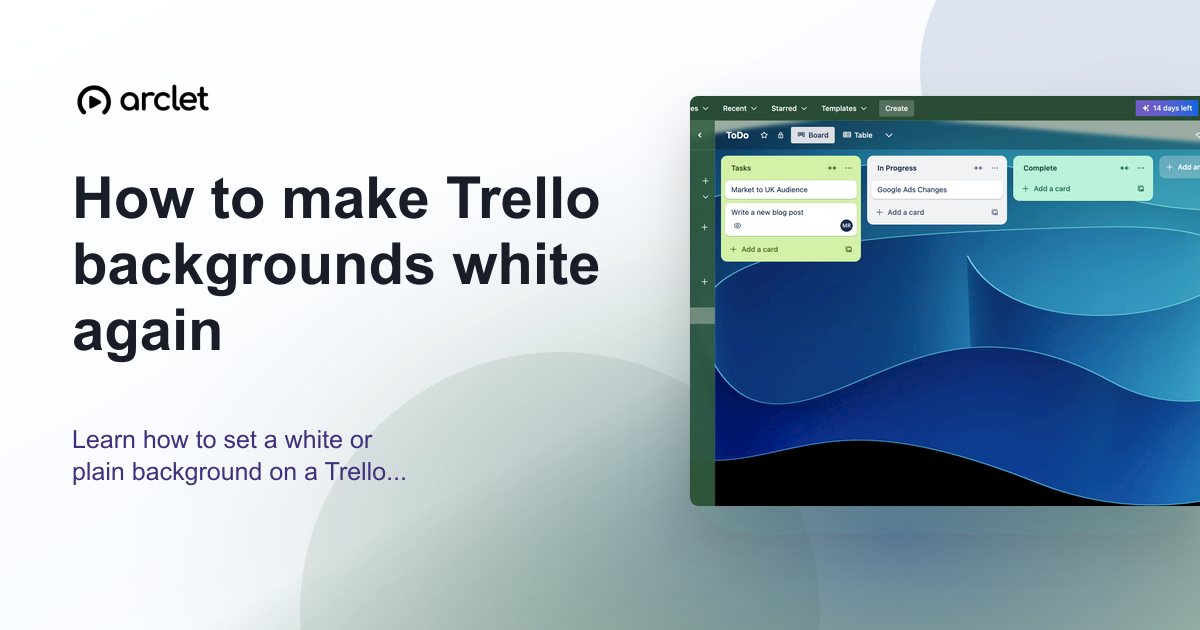 Illustration for How to make Trello backgrounds white again