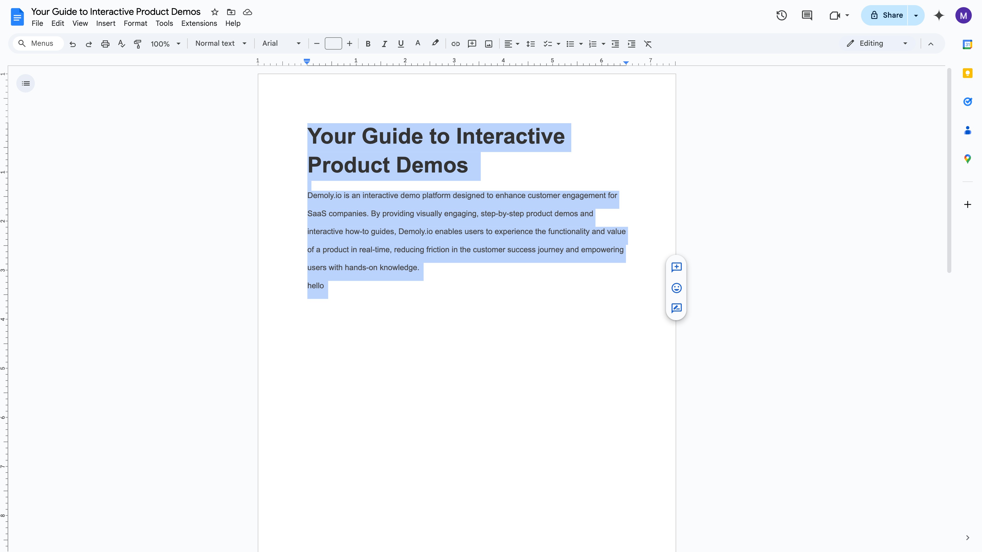 Google Docs Page setup dialog with Landscape and This section selected